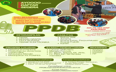 PPDB MA MA'ARIF 01 KEBUMEN T.P. 2024/2025