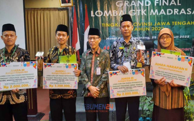 Terapkan Tiga Komitmen Kerja, Empat Guru Kemenag Kebumen Peroleh Penghargaan Terbaik se Jawa Tengah